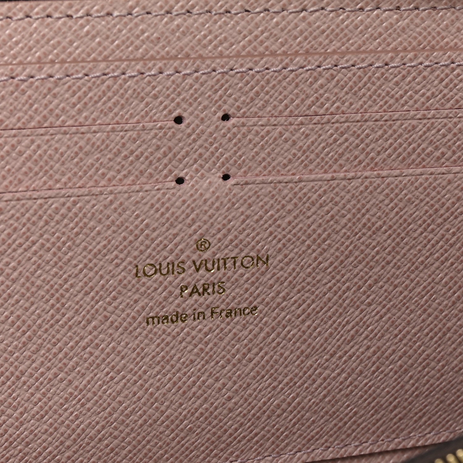 Louis Vuitton Damier Ebene Clemence Wallet Rose Ballerine 12 of 14