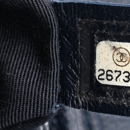 Chanel Caviar Suede Stitched Lady Coco Flap Navy 7 of 10
