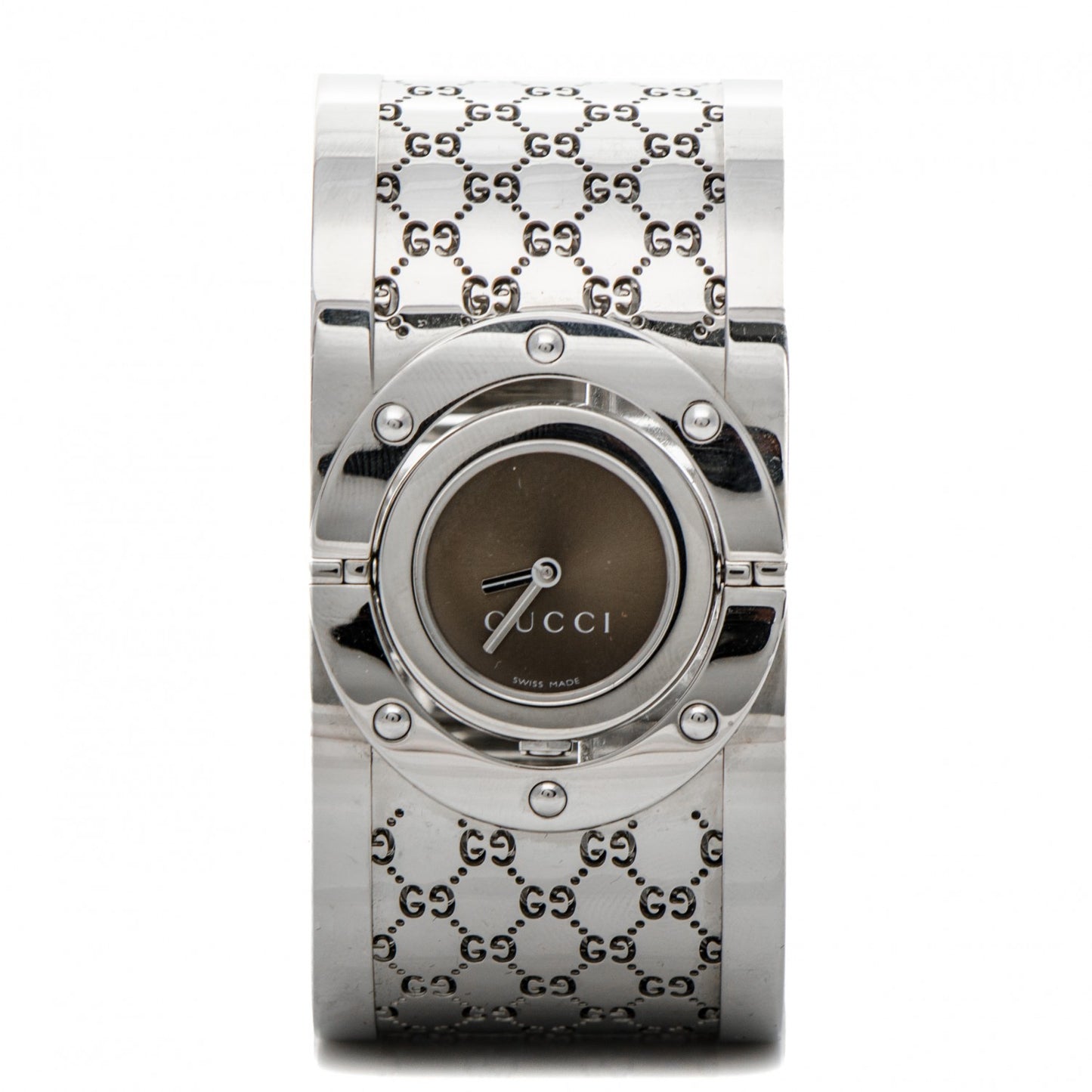 Stainless Steel 33mm Twirl Quartz Watch Brown