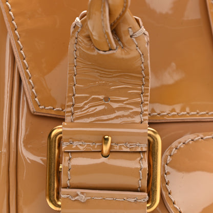 Valentino Garavani Patent Large Histoire Beige 10 of 11