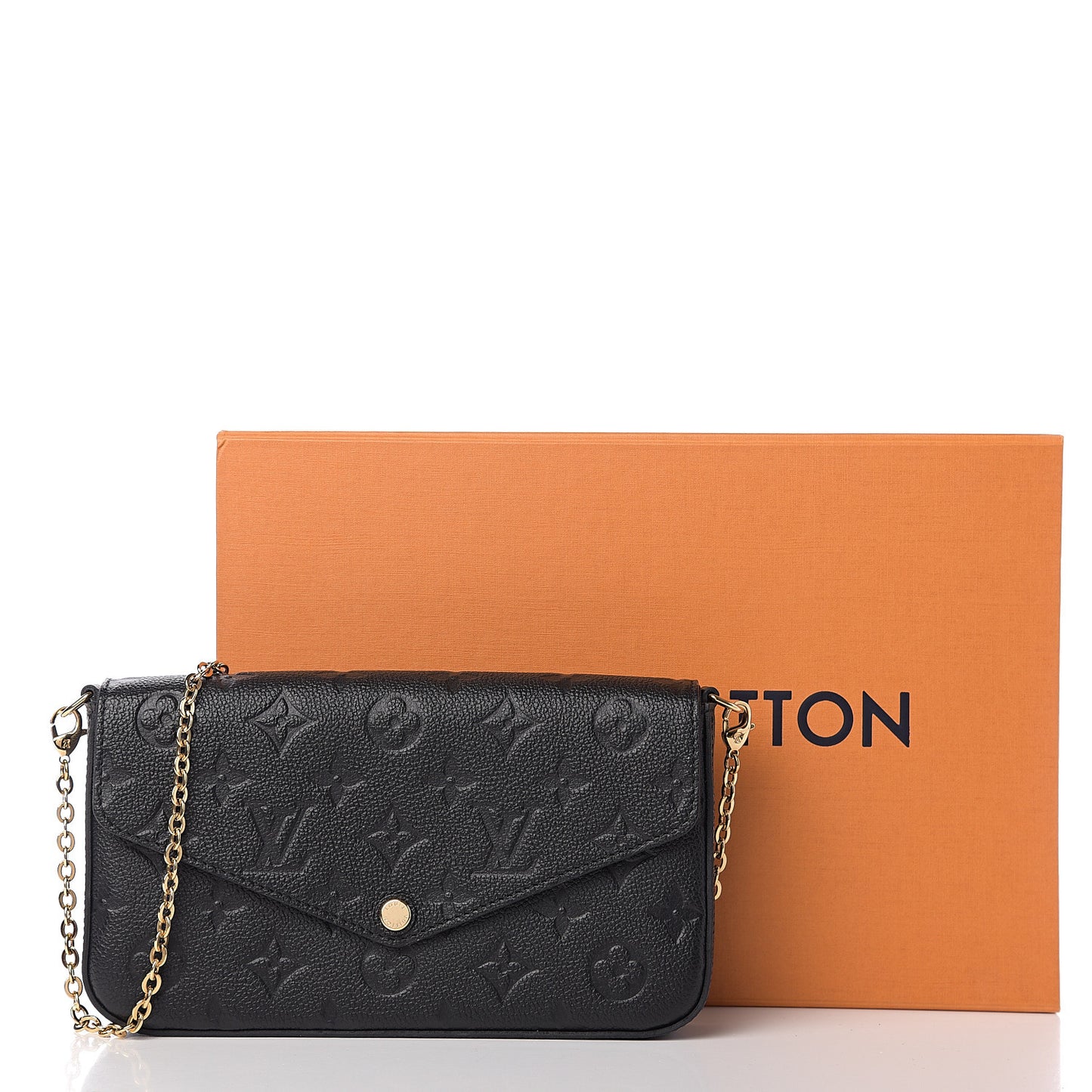 Empreinte Pochette Felicie Chain Wallet Black
