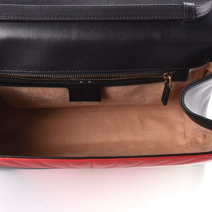 Gucci Calfskin Bamboo Trapuntata Queen Margaret Top Handle Bag Blue Agata Hibiscus Red Mystic White Sugar Pink 5 of 7