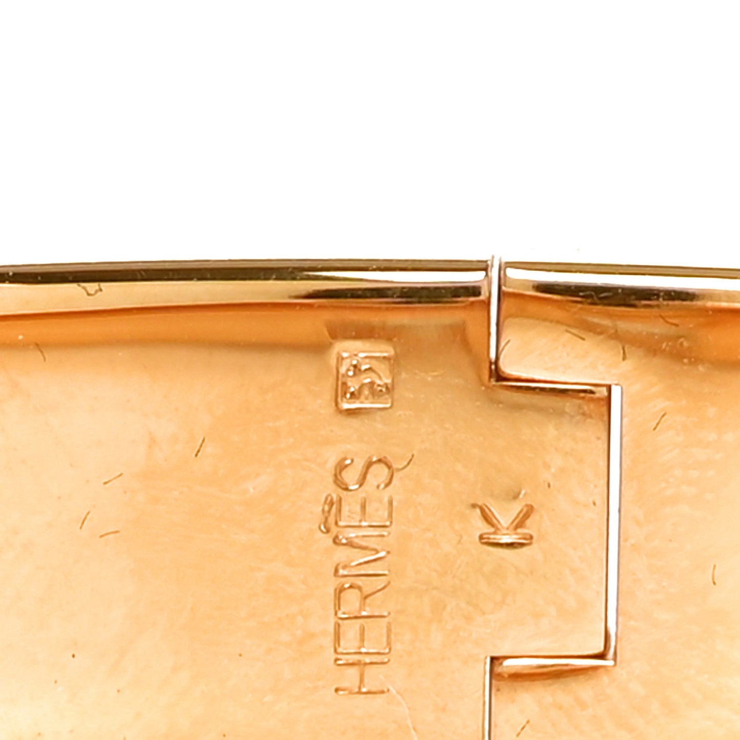 Enamel Narrow Clic Clac H Bracelet PM Black