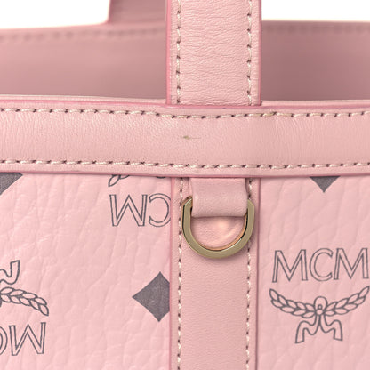 MCM Visetos Medium Delmy Shopper Tote Powder Pink 13 of 13