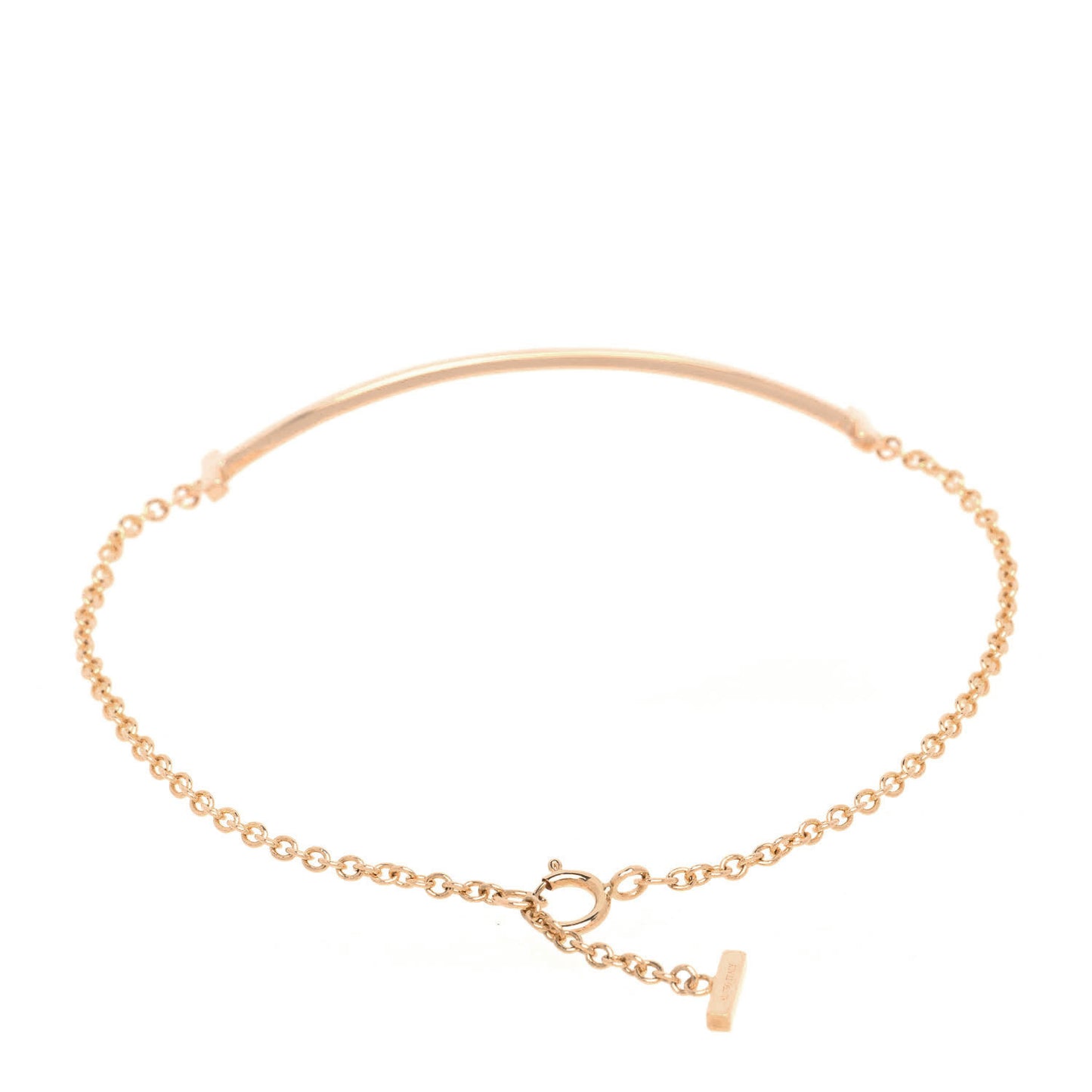 18K Rose Gold T Smile Bracelet