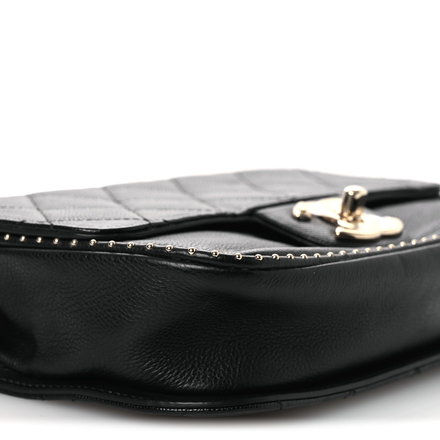 Chanel Caviar Quilted Small Studded Flap Black 9 of 11