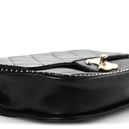 Chanel Caviar Quilted Small Studded Flap Black 9 of 11