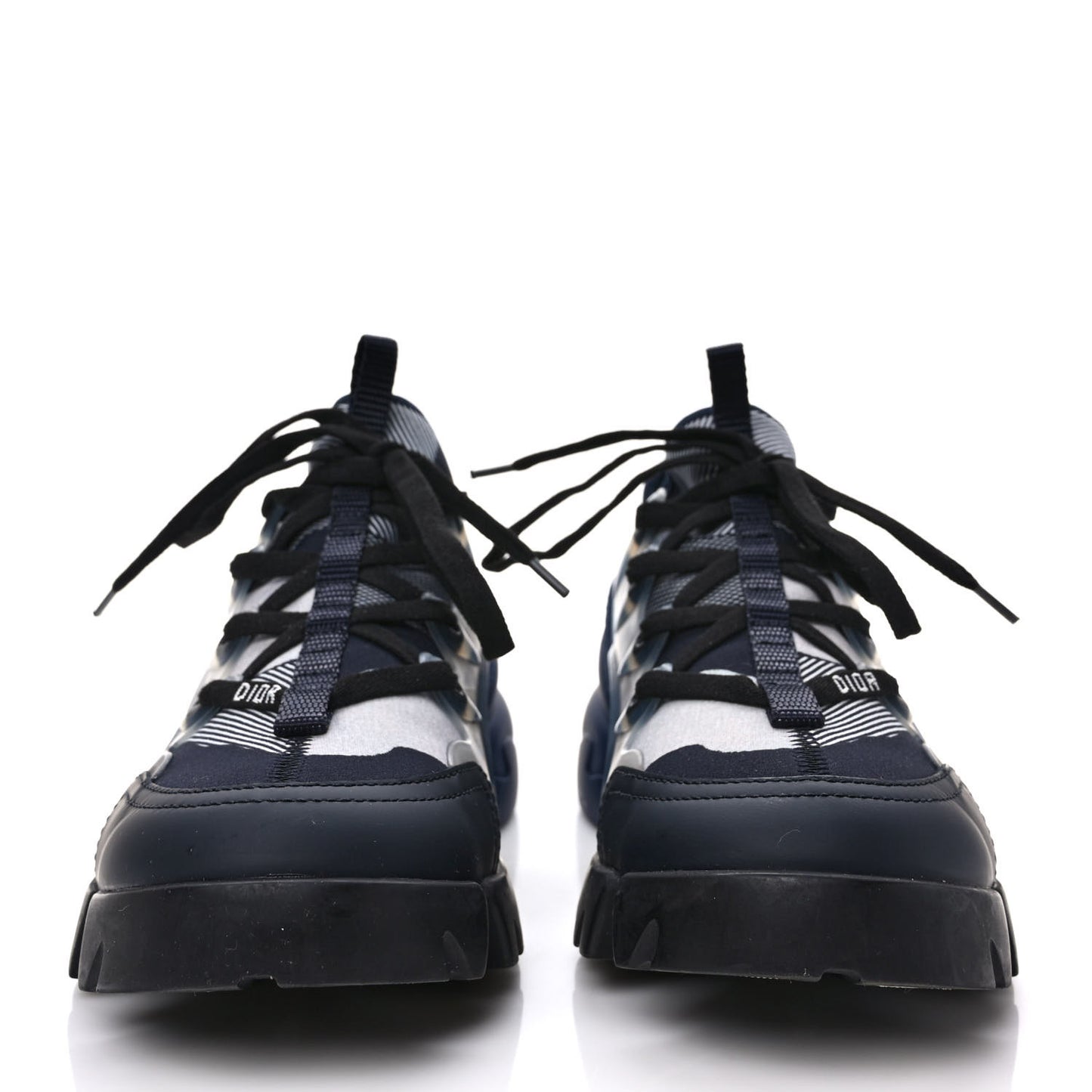 Neoprene Rubber Womens D-Connect Sneakers 37.5 Blue Black