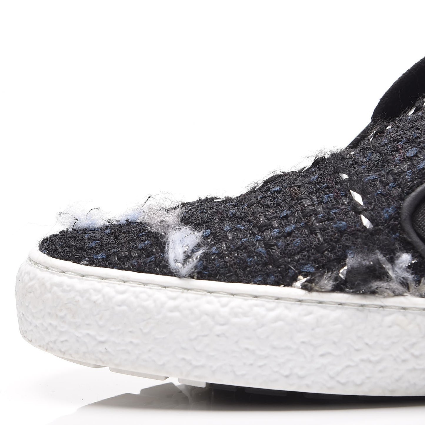 Suede Tweed Sneakers 38 Black