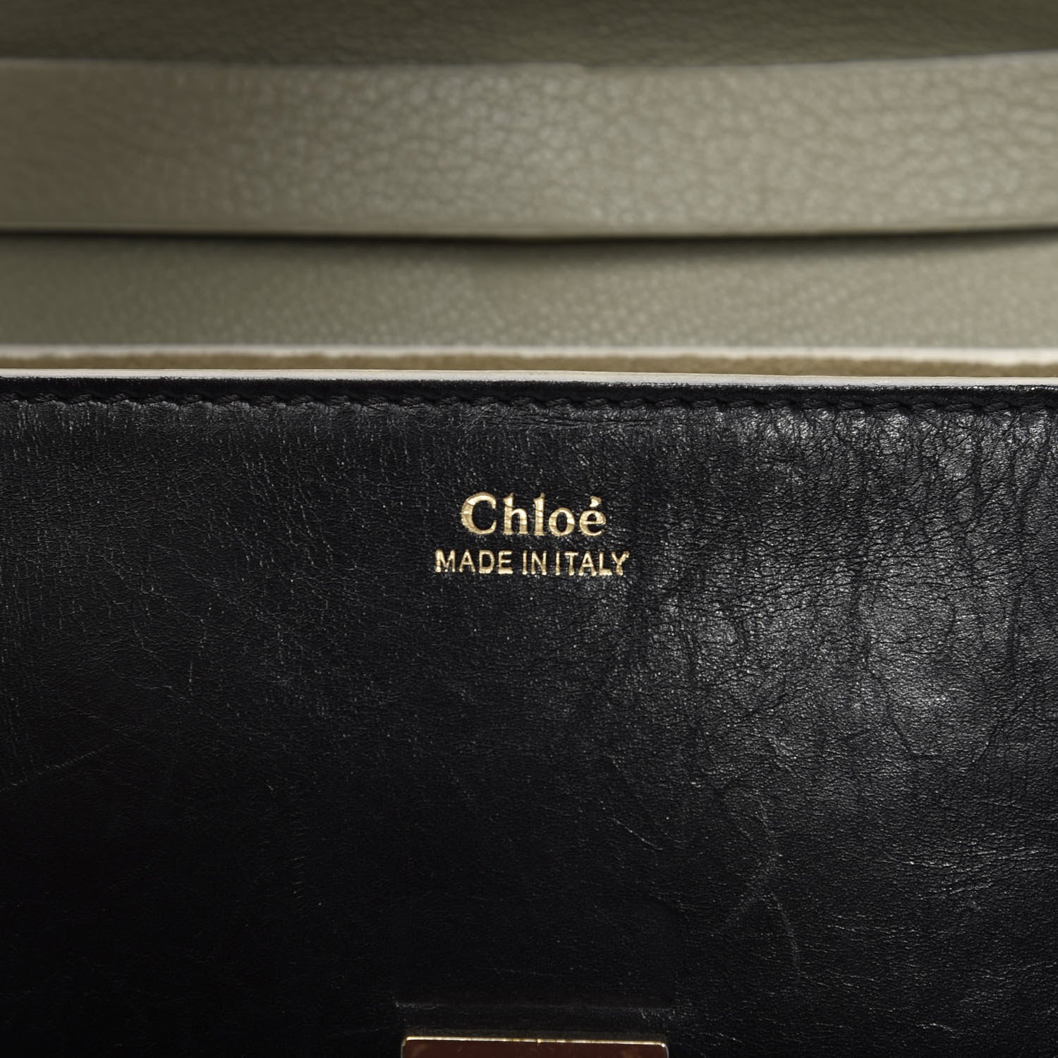 Chloe Goatskin Calfskin Bi-Color Drew Shoulder Bag Sage 6 of 11