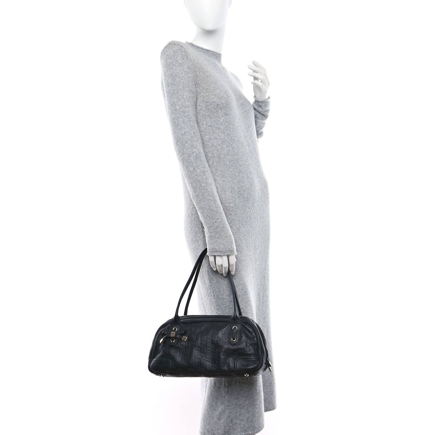 Guccissima Small Princy Satchel Black