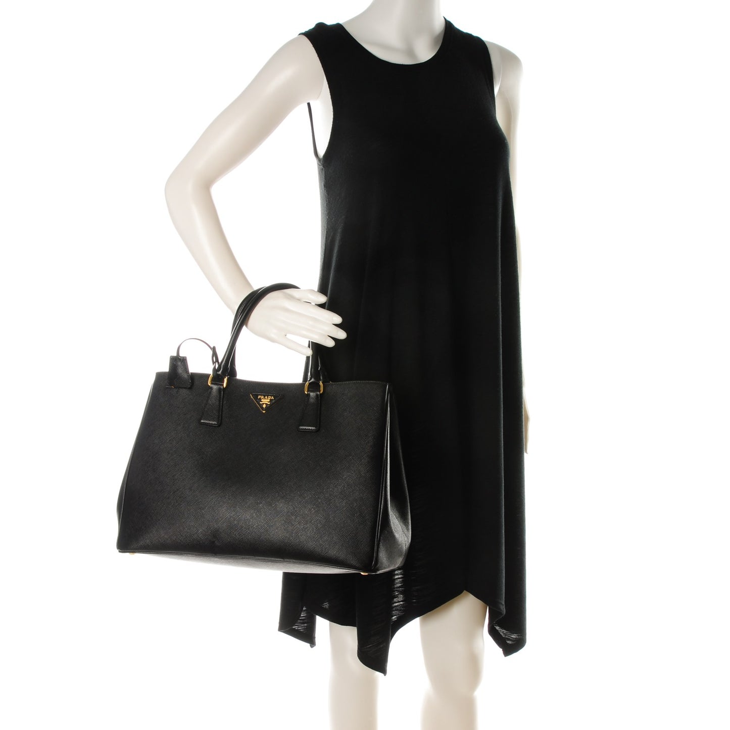 Saffiano Lux Large Tote Nero Black