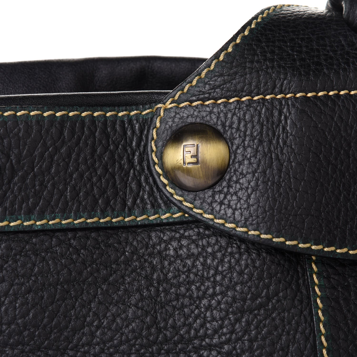 Fendi Vitello Palazzo Bucket Bag Black 13 of 23