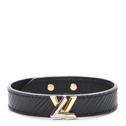 Louis Vuitton Epi Twist It Bracelet 19 Black 1 of 8