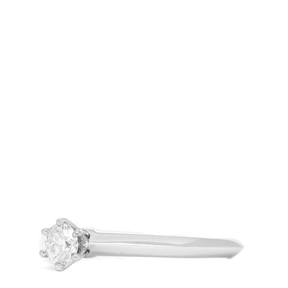 Tiffany Platinum Diamond .22ct Solitaire Engagement Ring 47 4 4 of 5