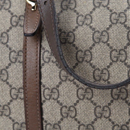Gucci GG Supreme Monogram Margaux Calfskin Medium Nice Boston Beige Ebony Acero 18 of 25