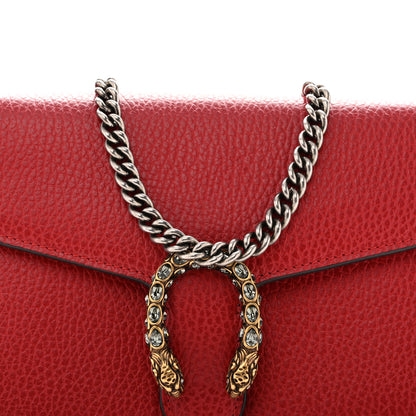 Gucci Calfskin Mini Dionysus Chain Wallet Hibiscus Red 8 of 13