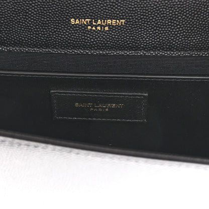 Saint Laurent Grain De Poudre Small Monogram Kate Satchel Black 6 of 9