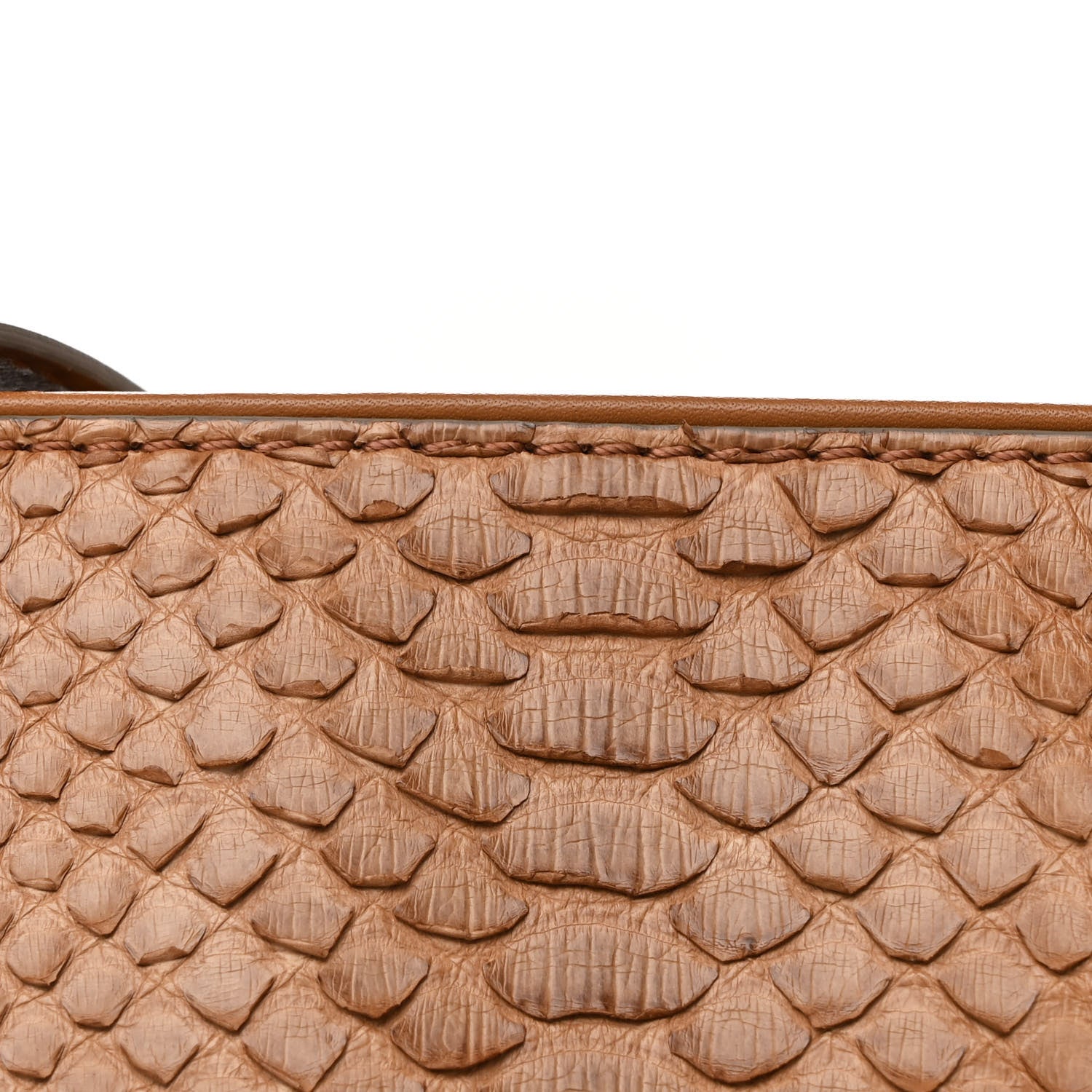 Chloe Snakeskin Calfskin Medium Marcie Satchel Dinghy Wood 8 of 11