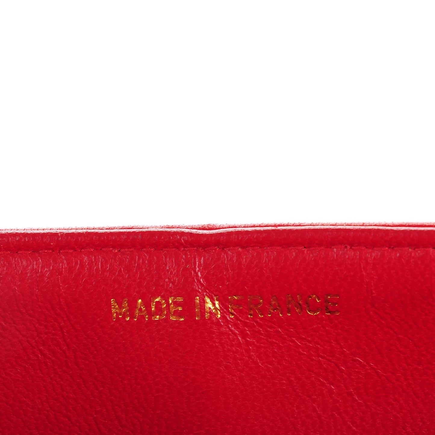 Lambskin Quilted Small Double Flap Red