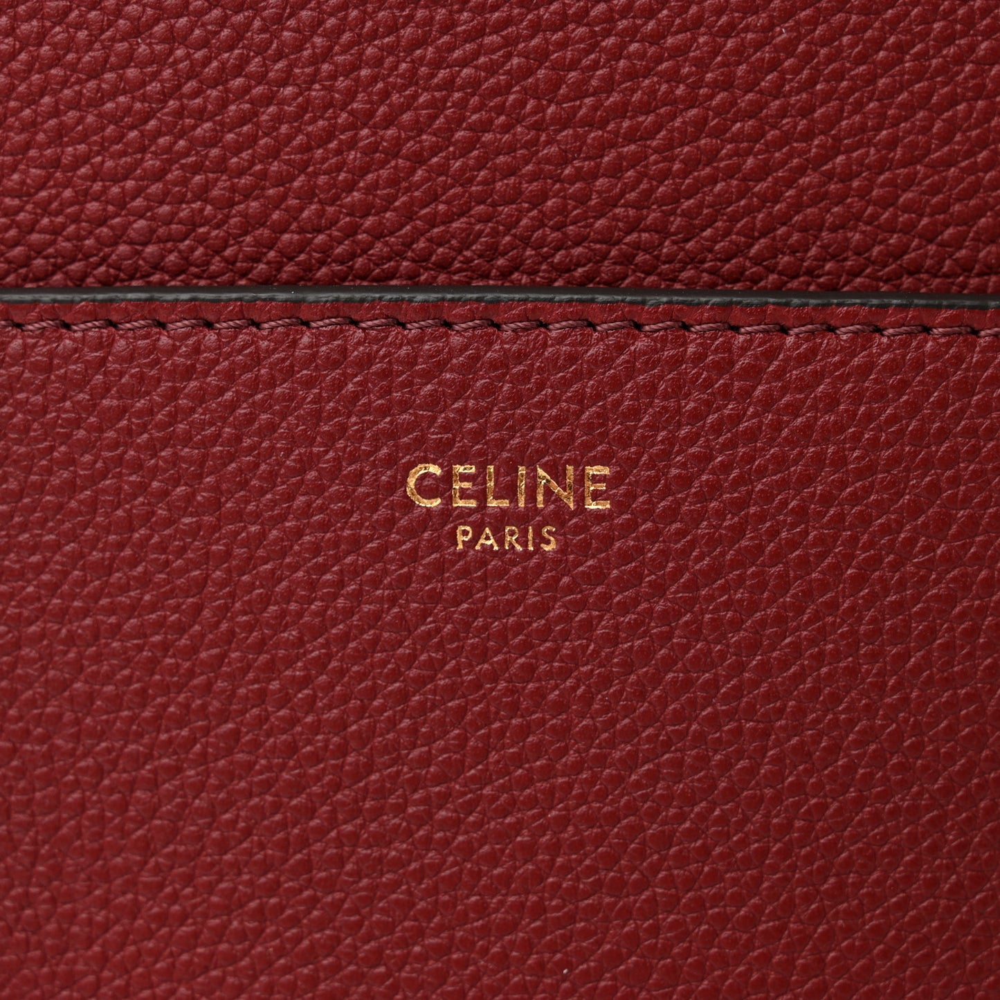 Soft Grained Calfskin Sangle Bucket Bag Light Burgundy