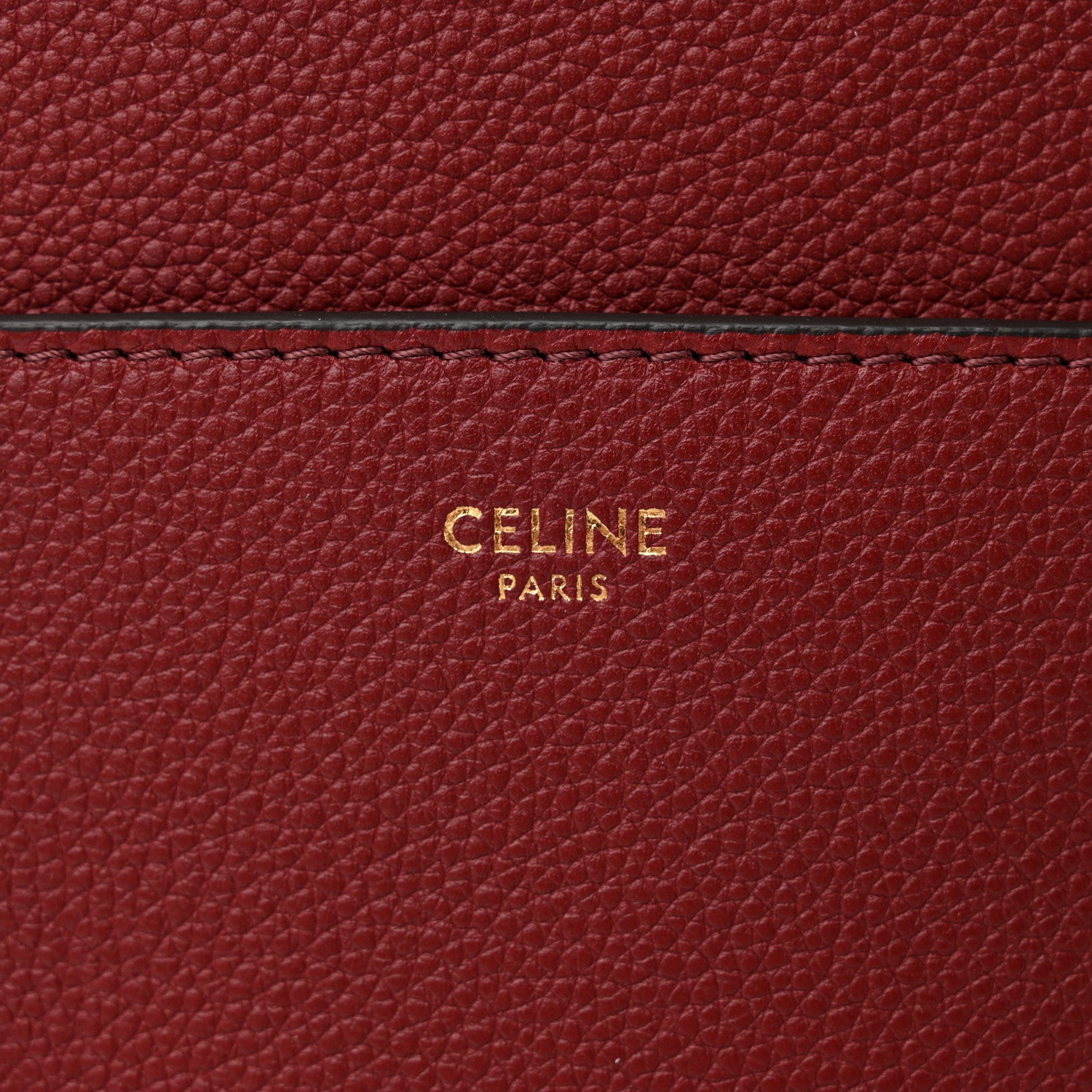 Celine Soft Grained Calfskin Sangle Bucket Bag Light Burgundy 6 of 14