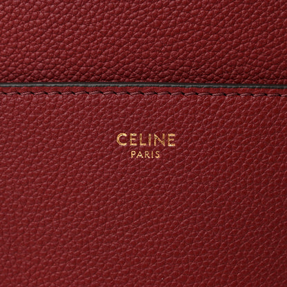 Celine Soft Grained Calfskin Sangle Bucket Bag Light Burgundy 6 of 14