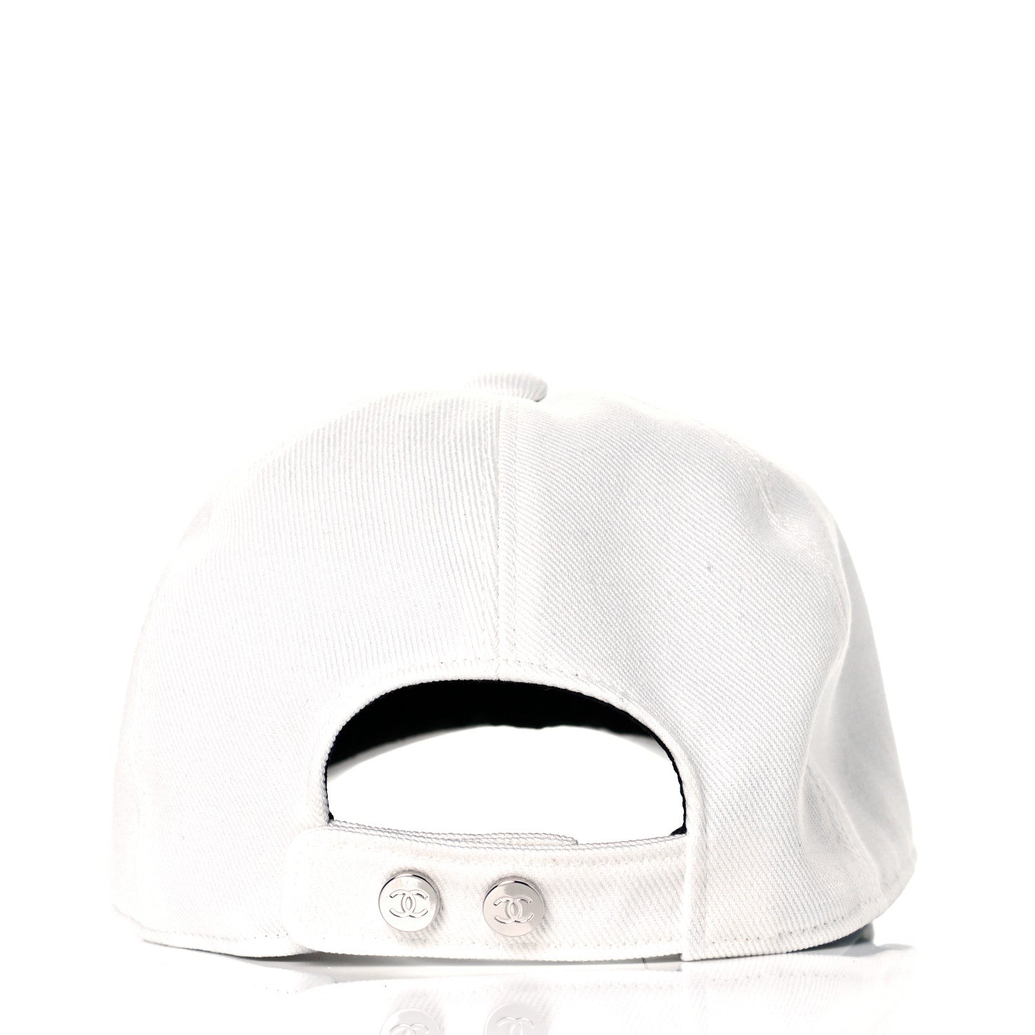 Chanel Cotton Sequin CC Cap Hat Ivory 4 of 8