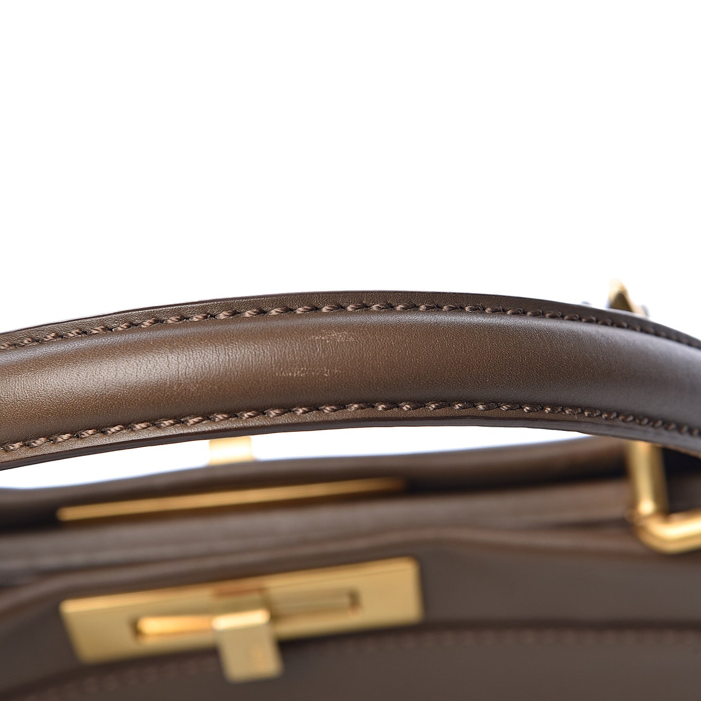 Vitello Morgan Shiny Nappa Medium Peekaboo Iconic Satchel Foresta Blue