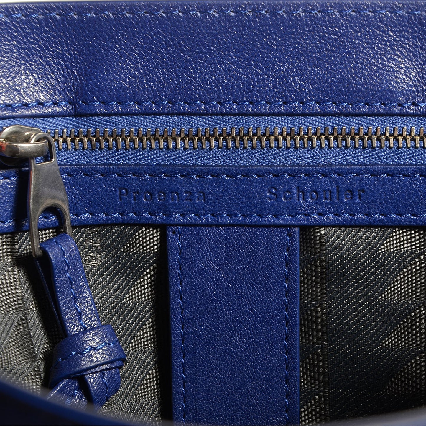 Lambskin PS1 Large Satchel Cobalt