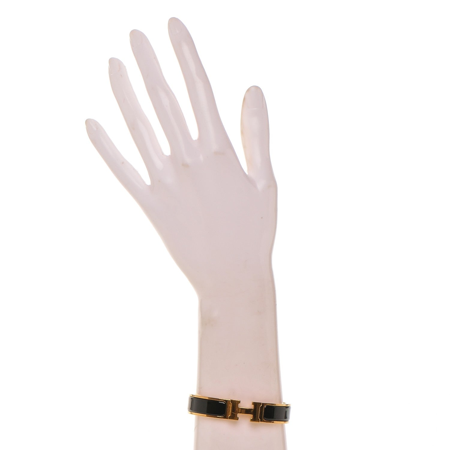 Hermes Enamel Narrow Clic Clac H Bracelet PM Black 2 of 5