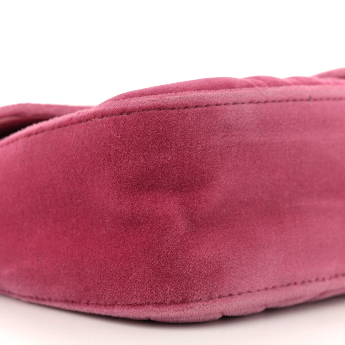 Velvet Matelasse Mini GG Marmont Shoulder Bag Light Raspberry Rose
