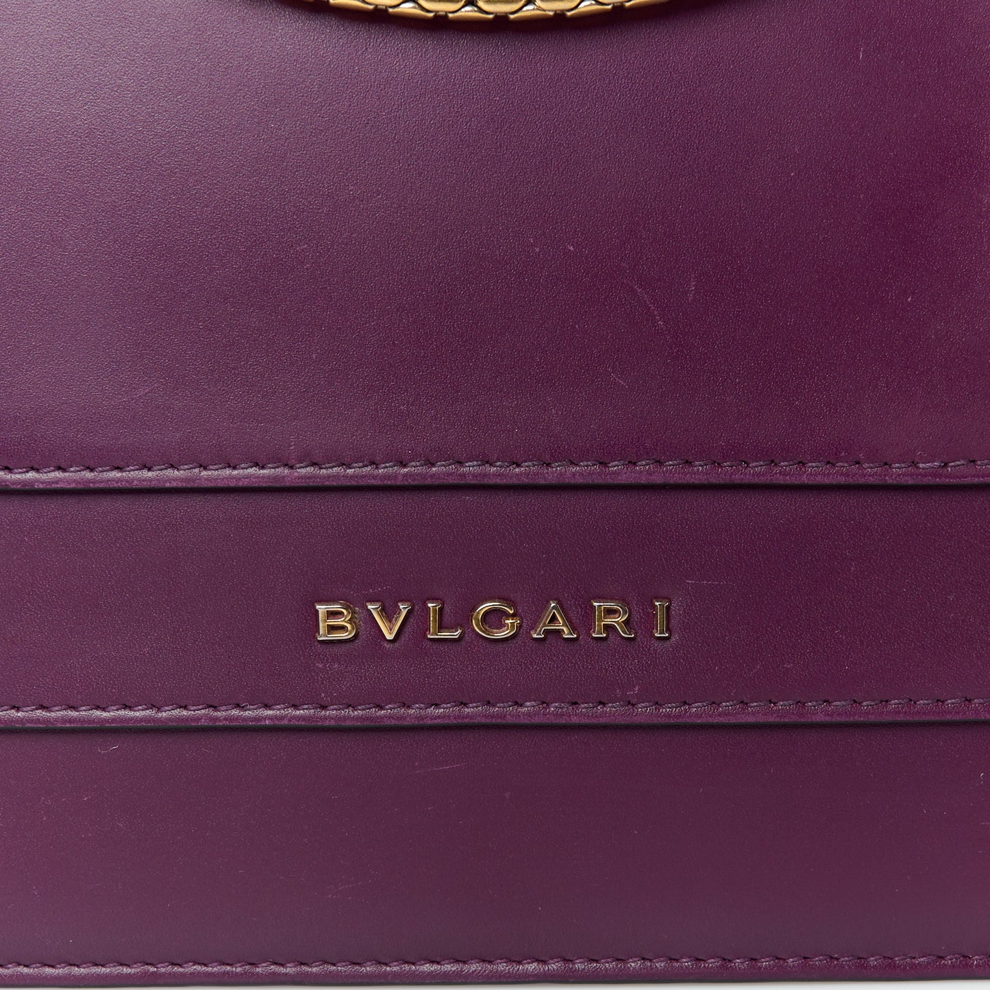 Calfskin Serpenti Forever Shoulder Bag Plum