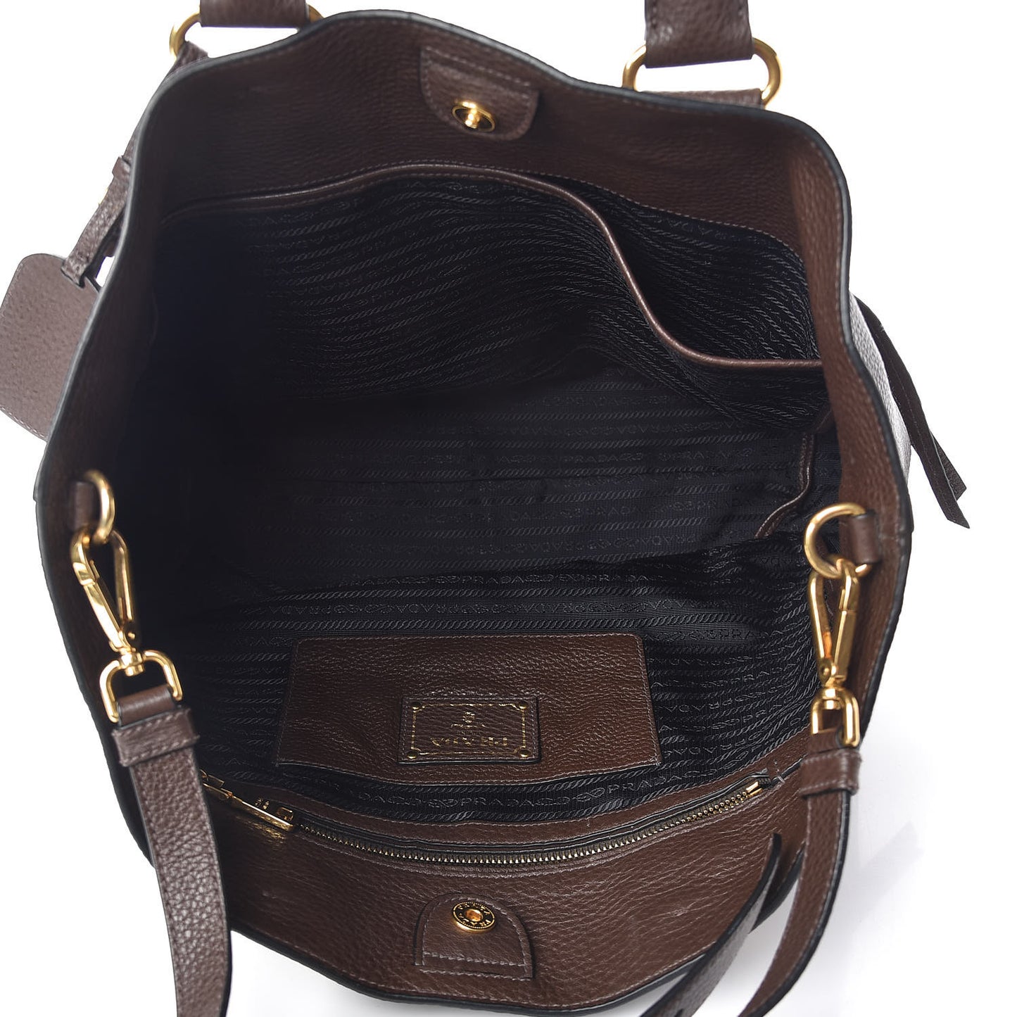 Vitello Daino Shopping Tote Caffe