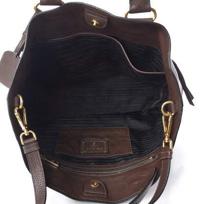 Prada Vitello Daino Shopping Tote Caffe 5 of 13