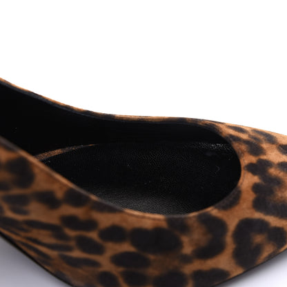Saint Laurent Suede Leopard Printed Anja Pumps 40 Natural Coffee 10 of 13