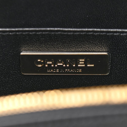 Chanel Calfskin Quilted Studded Square Vanity Case Black 6 of 11
