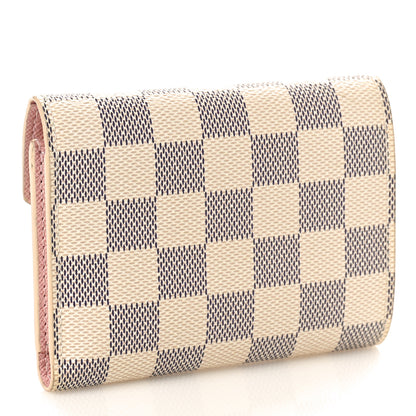 Louis Vuitton LOUIS VUITTON Damier Azur Victorine Wallet Rose Ballerine 3 of 7