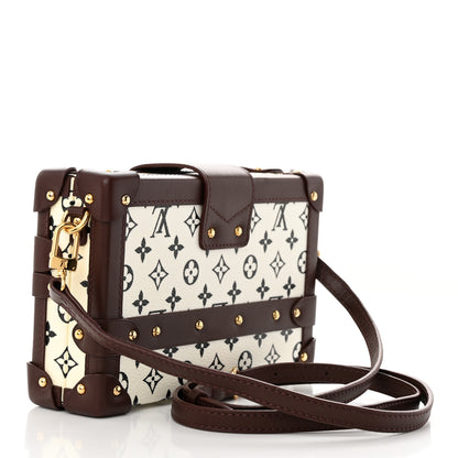 Louis Vuitton Monogram Petite Malle Black White 3 of 9