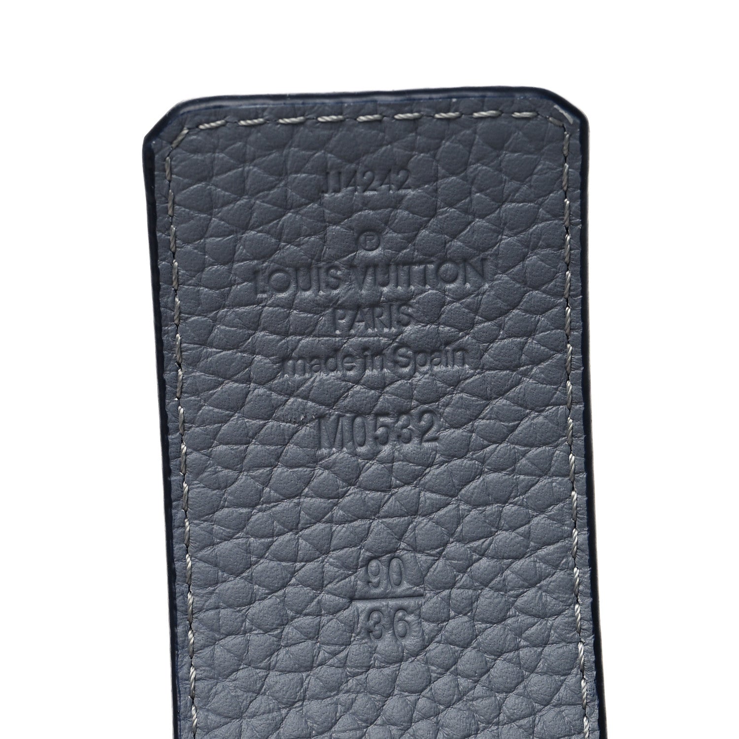 Louis Vuitton Taurillon Calfskin 30mm LV Initiales Reversible Belt 90 36 Navy 5 of 5