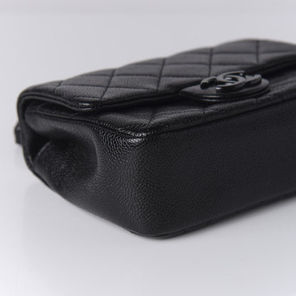 Chanel Caviar Quilted Incognito Mini Square Flap Black 6 of 11