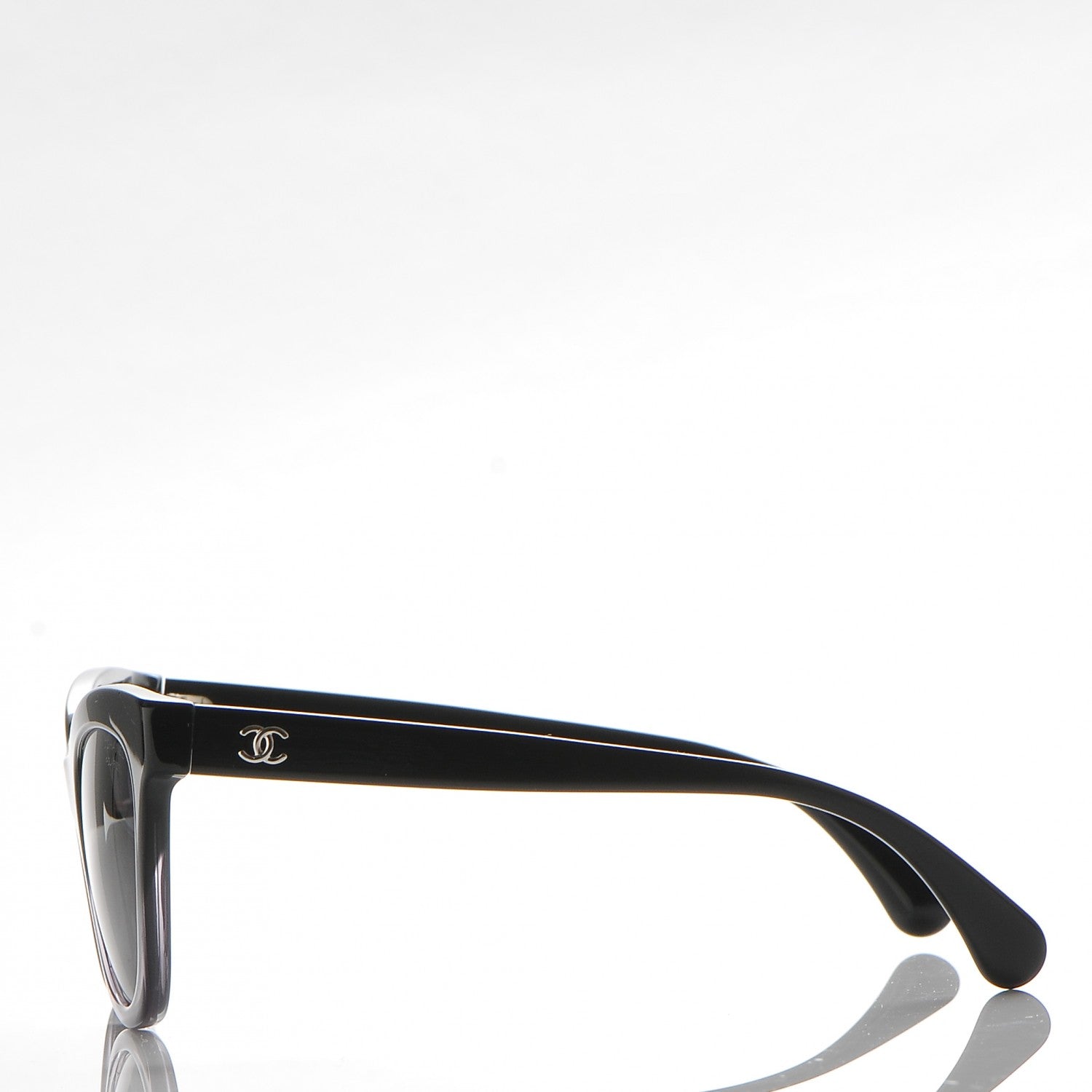 Chanel Polarized Acetate CC Cat Eye Summer Sunglasses 5350 Black 3 of 8