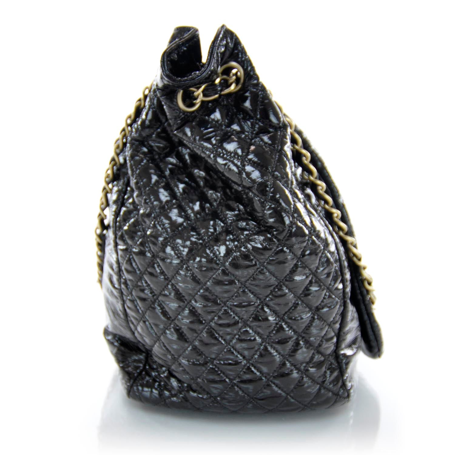 Chanel Vinyl XL Rock and Chain Flap Black 6 of 10