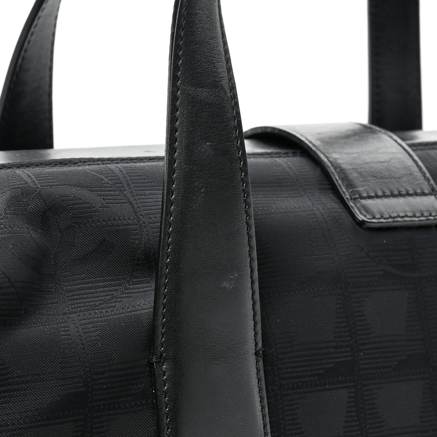 Nylon Travel Convertible Tote Black