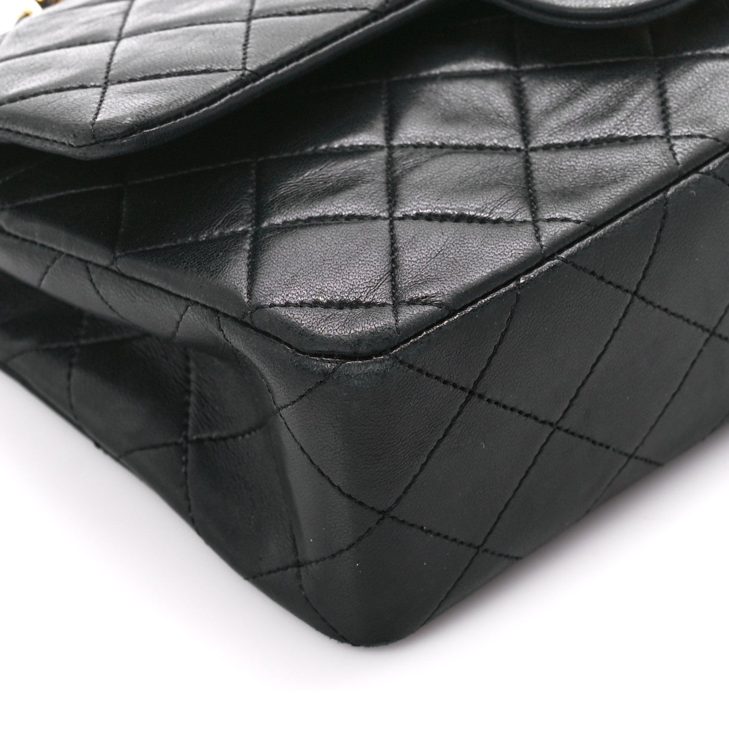 Chanel Lambskin Quilted Small Double Flap Black 11 of 12