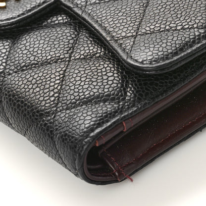 Chanel Caviar Quilted Large Flap Wallet Black 13 of 13