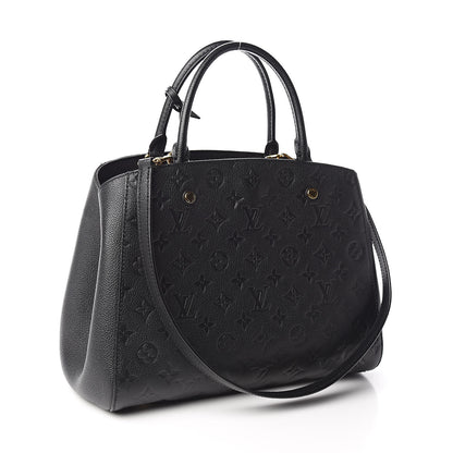 Louis Vuitton Empreinte Montaigne MM Black 3 of 11