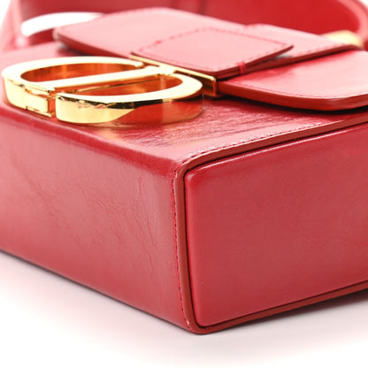 Christian Dior Crackled Lambskin 30 Montaigne Box Bag Red 8 of 10
