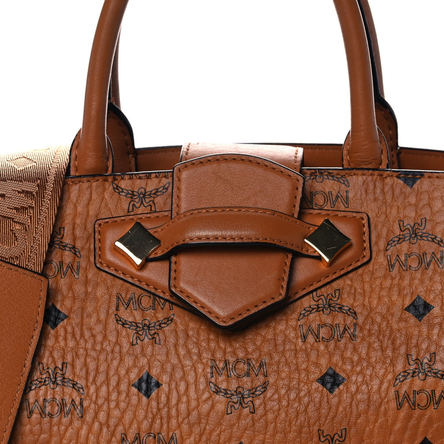 Visetos Small Essential Tote Cognac