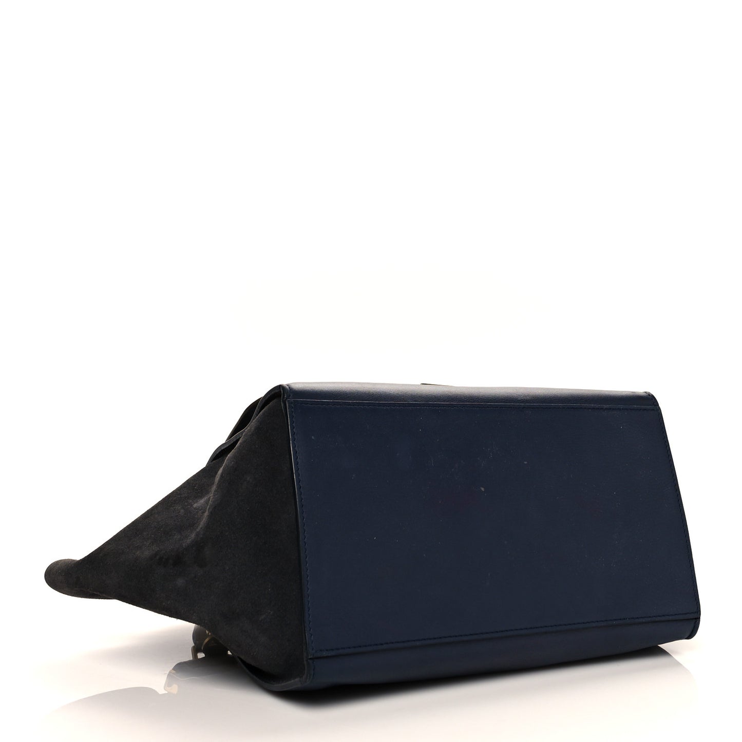 Smooth Calfskin Suede Medium Tri-Color Trapeze Midnight